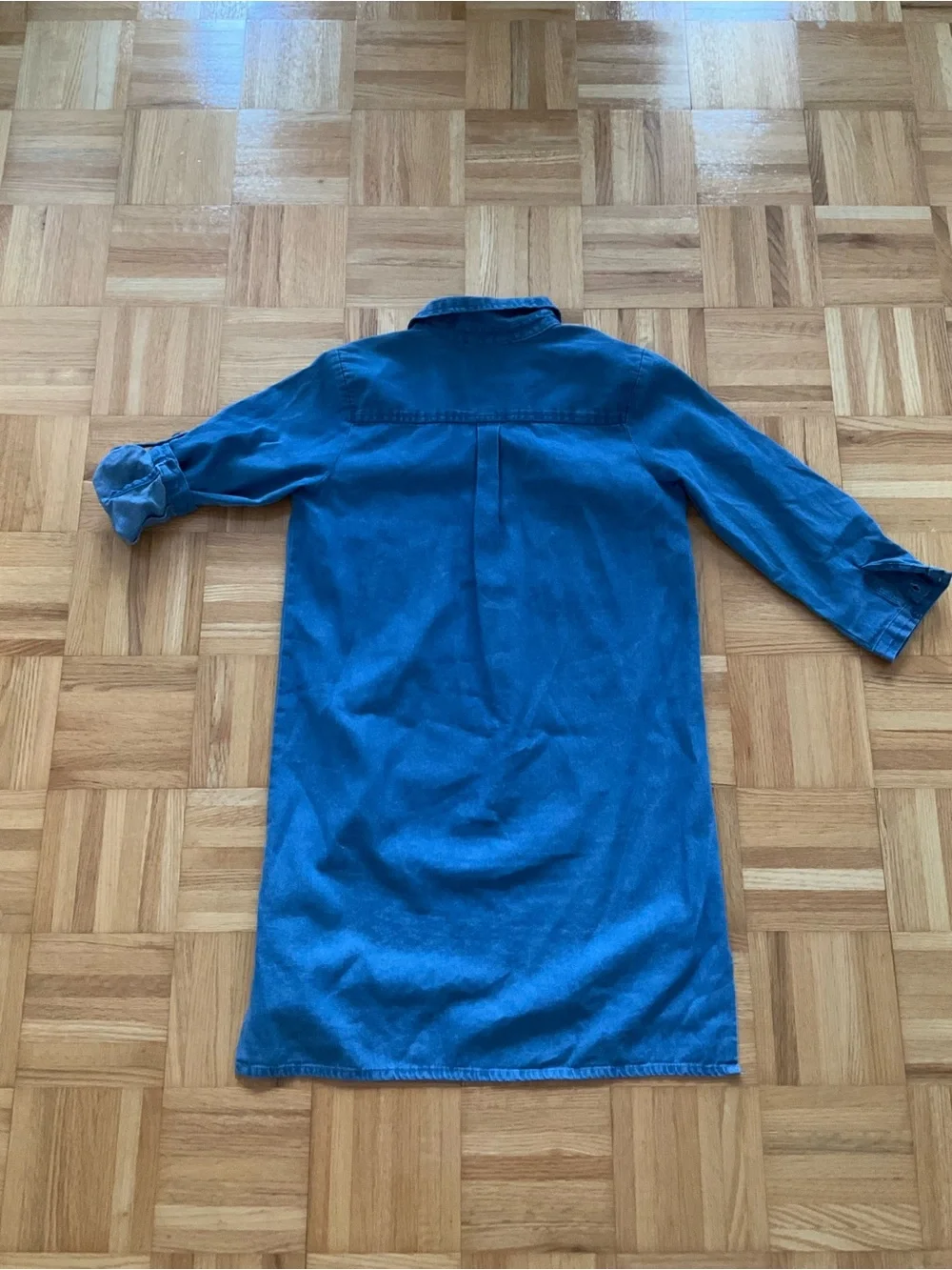 imPRESS Blue Lace-Up Long Shirt - Size S - Picture 2 of 13